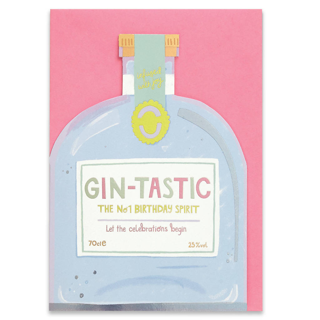 'Gin Tastic' Birthday Card