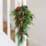 Large Red Berry And Pine Swag Wreath, thumbnail 1 of 6