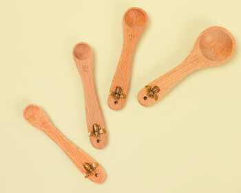 G Decor Set Of Four Bee Measuring Spoons, 2 of 7
