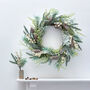 Luxury White Berry And Fir Cone Wreath, thumbnail 1 of 6
