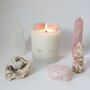 You Are Loved Rose Quartz Candle A Gift For Love, thumbnail 3 of 7