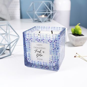 Engagement Scented Square Candle Gift, 9 of 12