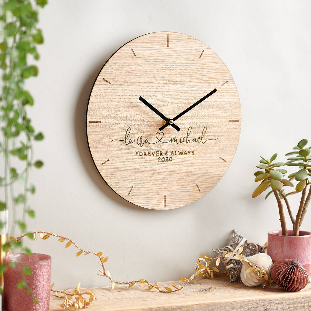 Personalised Couples Clock, 1 of 4