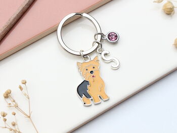 Personalised Yorkshire Terrier Keyring, 2 of 9