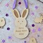 Personalised Easter Bunny Hanging Decoration, thumbnail 1 of 2