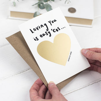 Loving You Is Easy Valentine Scratch Card, 2 of 3