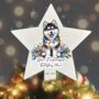 Personalised Husky In Christmas Lights, thumbnail 8 of 10