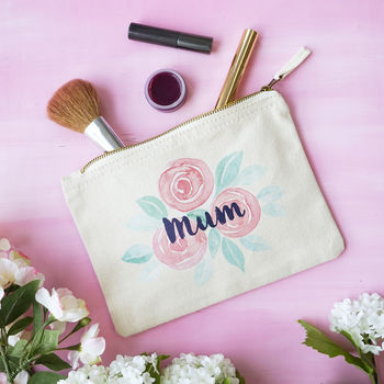Personalised Rose Flower Pouch, 2 of 4