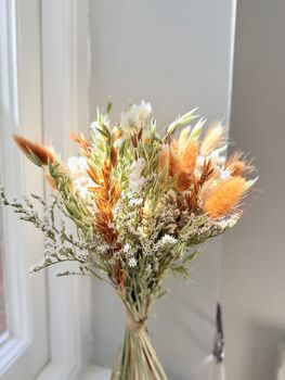 Spring Meadow Dried Flower Bouquet In Terracotta, 4 of 4