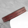 Personalised Men's Brown Italian Leather Bracelet Gift, thumbnail 4 of 4