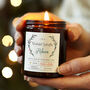 Personalised Godmother Goddaughter Christmas Candle, thumbnail 1 of 12