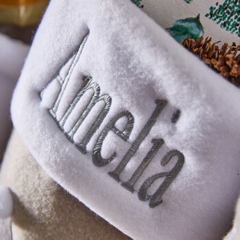Personalised Grey Christmas Stocking Collection, 3 of 6