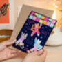 Personalised Disco Cats Birthday Pop Out Card, thumbnail 7 of 7
