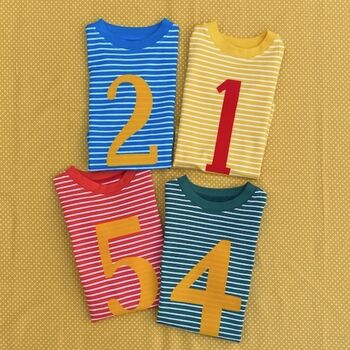 Age/Number Kids Birthday T Shirt, 5 of 6