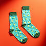 Persona Bold Colourful Mens Socks, Egyptian Cotton, Soft, Durable And Breathable Novelty Socks, Pineapple Pattern, Gift For Him, thumbnail 4 of 5