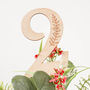 Wooden Wedding Table Numbers With Leaf Design, thumbnail 2 of 7