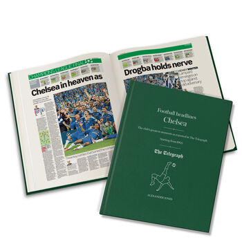 Chelsea Personalised Football Telegraph Book, 9 of 11