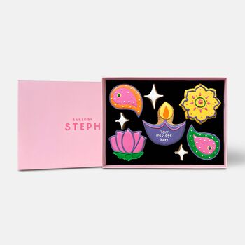 Personalised Diwali Letterbox Iced Cookies, 3 of 9