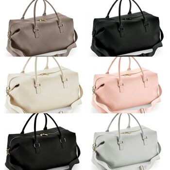 Personalised Unisex Weekender Travel Bag, 8 of 8