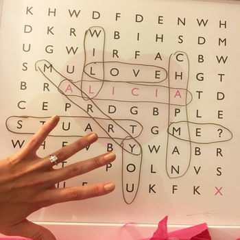 Personalised Word Search Marriage Proposal, 2 of 2