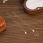 Sterling Silver Oval Opal Threader Earrings, thumbnail 6 of 11