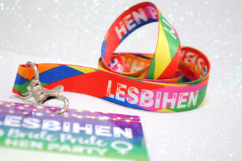 Lesbihen Gay~Lesbian Hen Party Vip Pass Lanyards, 4 of 12