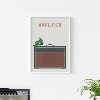 Guitar Amplifier Print | Vox Amp Music Poster, 8 of 8