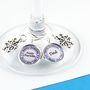 Personalised Christmas Table Wine Glass Charms, thumbnail 1 of 8