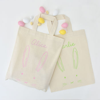 Personalised Easter Bunny Egg Hunt Bag, 10 of 12