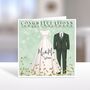 Couple Wedding Card Personalised, thumbnail 5 of 7