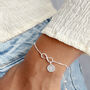 Delicate Sterling Silver Infinity Slider Bracelet, thumbnail 3 of 9