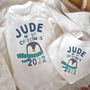 Christmas Personalised Penguin Baby Vest, thumbnail 2 of 5