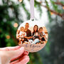 Personalised Wooden Family Portrait Christmas Bauble, thumbnail 9 of 9