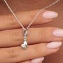 Sterling Silver Warm Heart Charm Necklace, thumbnail 1 of 9