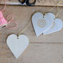 Christmas Illustrated Heart Hanging Decoration, thumbnail 5 of 6