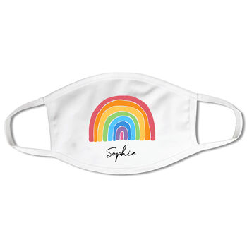 Charity Personalised Rainbow Positivity Face Mask, 7 of 7