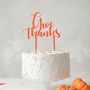 Give Thanks Cake Topper, thumbnail 2 of 3
