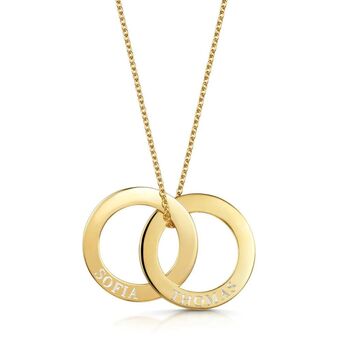 Personalised 18 K Gold Plated Russian Ring Necklace, 2 of 11