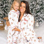 Women's Personalised Christmas Santa Print Pyjamas, thumbnail 2 of 12