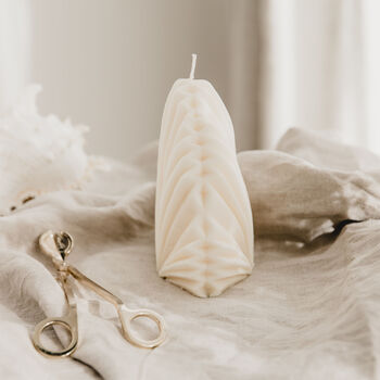 Statement Sculpture Hand Poured Soy Wax Candle, 3 of 3