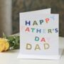 Happy Father's Day Bunting Card, thumbnail 1 of 3