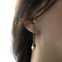Vintage Filigree And Pearl Earrings, thumbnail 3 of 4