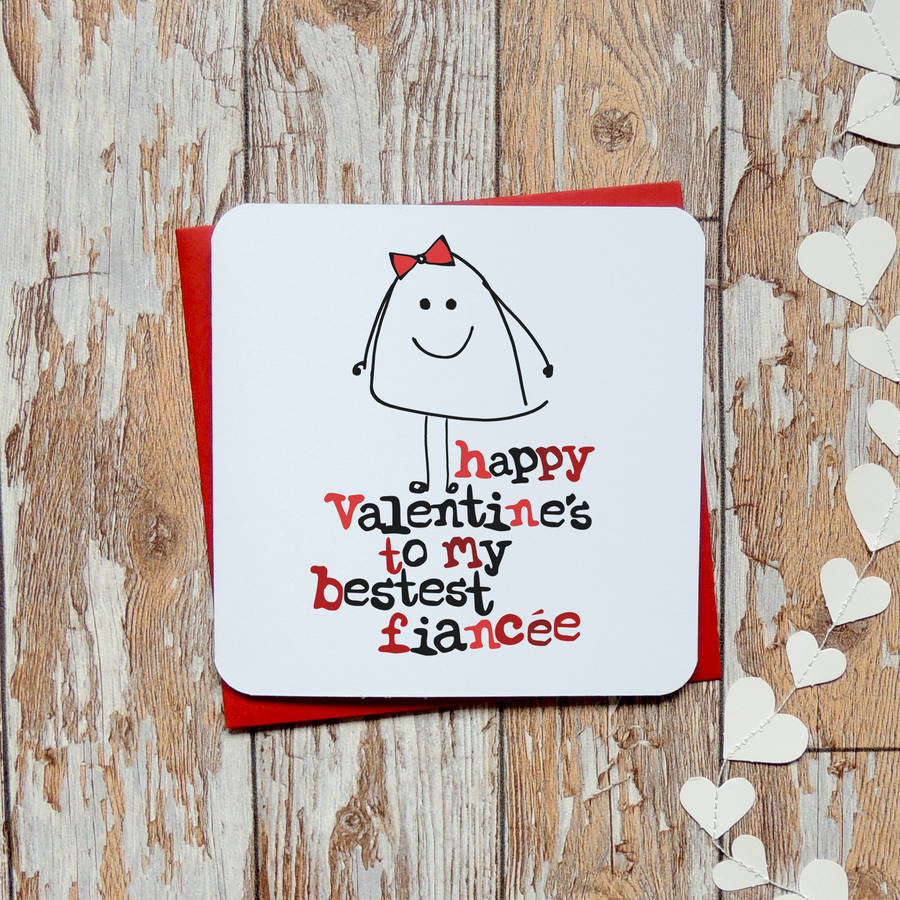 Bestest Valentine's Day Card For Fiancee/Fiance By Parsy Card Co ...