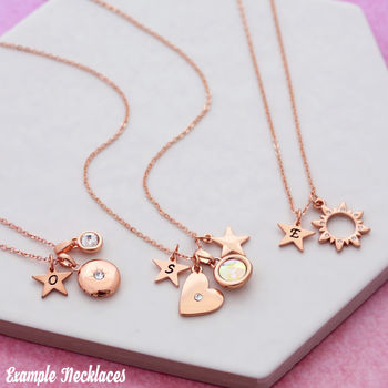 Lucky Dip Rose Gold Necklace, 2 of 8