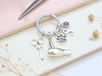 Dog Groomer Personalised Keyring Pet Grooming Gift, 5 of 11
