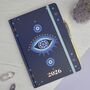 Personalised Evil Eye Notebook And Crystal Pen Gratitude Diary Planner, thumbnail 1 of 6