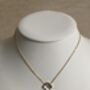 Double Sided Grey Iridescent Single Clover Necklace, thumbnail 3 of 6