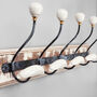 Wooden Coat Black And White Hook Set By G Decor, thumbnail 3 of 7