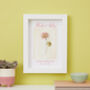 Personalised Birth Flower Framed Print, thumbnail 1 of 12