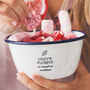 Personalised Enamel Sweet Bowl, thumbnail 1 of 1
